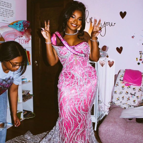 Custom made Dresses & Skirts - Pink Elegant Prom Dress